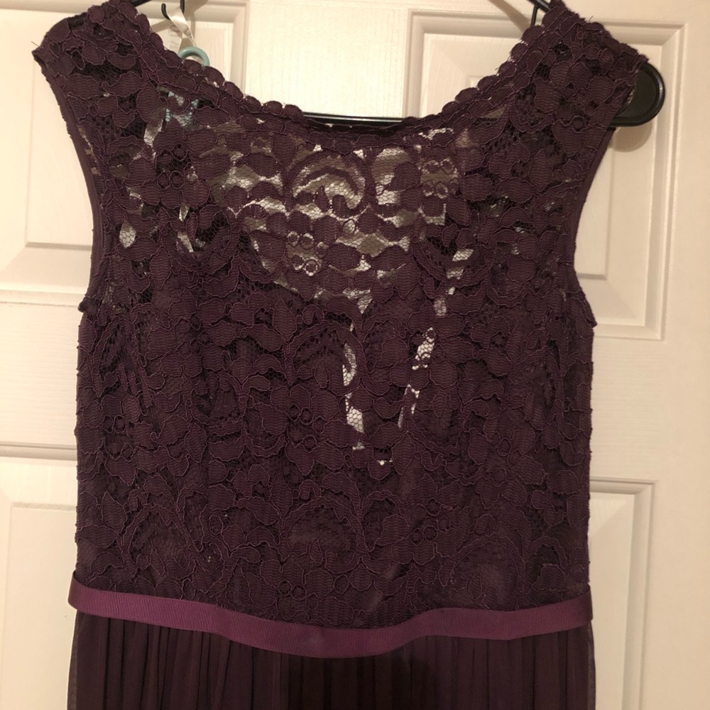 David’s bridal bridesmaid size 6 dress in plum